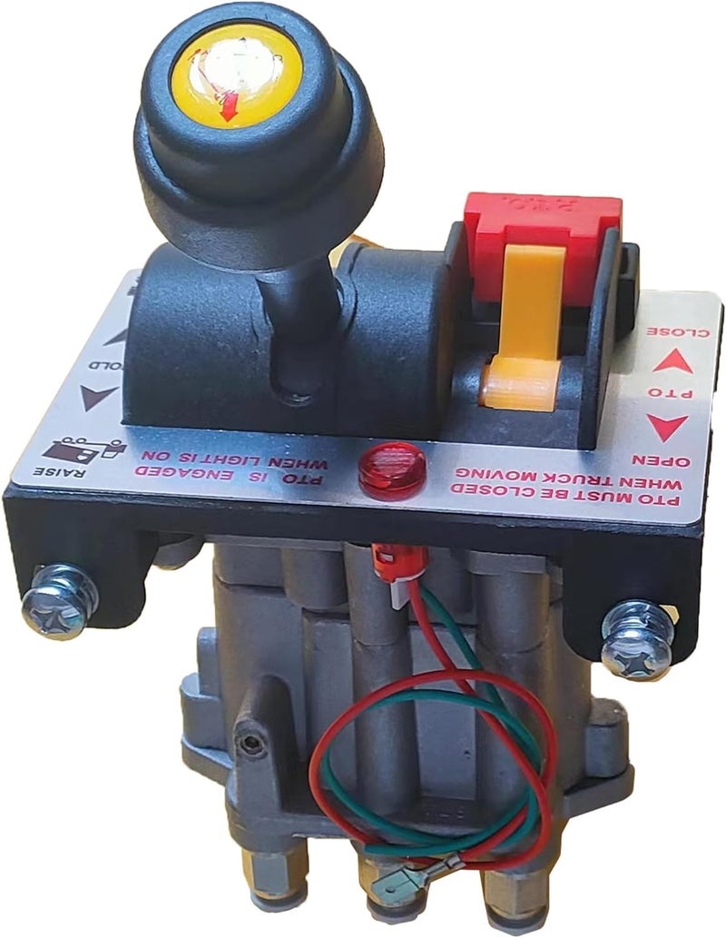 Wryxia PTO Control Valve Set for Dump Pump, PTO Switch Dual Valve Air Kit With Kickout, Pneumatic Control for Dump Truck Tipper (Valve) - Image 1